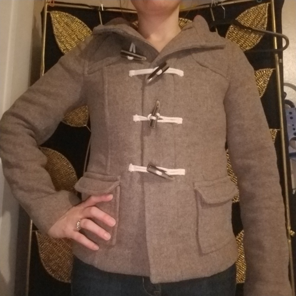 Tan Old Navy Wool Coat sz XS
